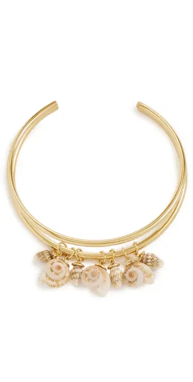 Logan Tay Gold Shell Choker Gold One Size | Thumbnail 1