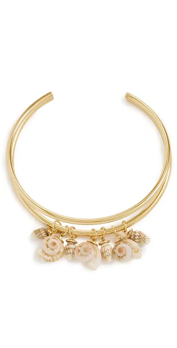 Gold Shell Choker Gold One Size