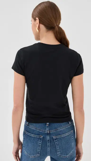 Frame The Baby Tee Black L | Thumbnail 3