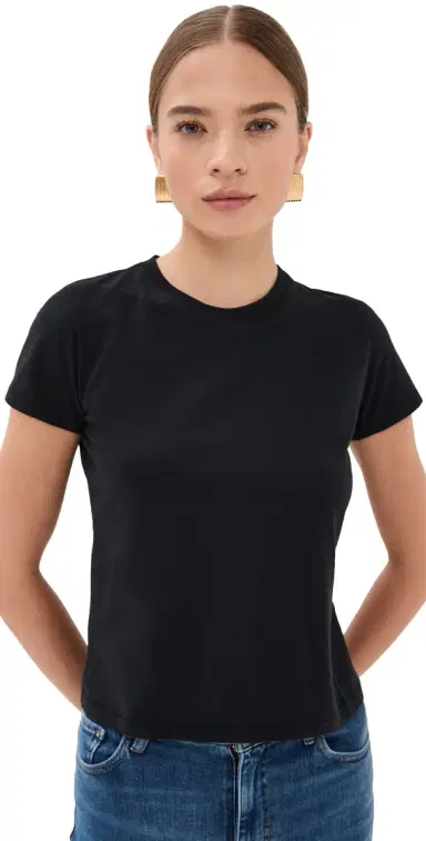 Frame The Baby Tee Black L | Thumbnail 1