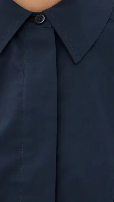 Simkhai Sabrina Button Down Top Midnight | Thumbnail 6 Simkhai Sabrina Button Down Top Midnight | Thumbnail 6