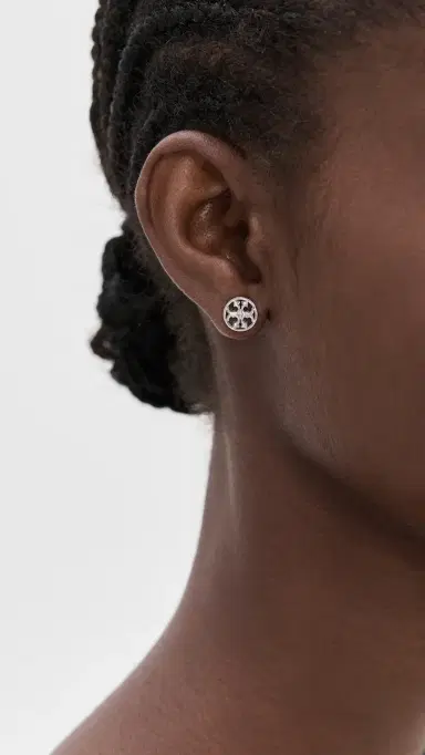 Tory Burch Icon Circle Stud Earrings | Thumbnail 3