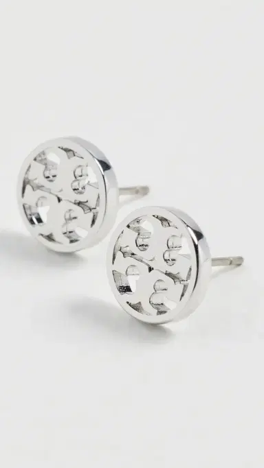 Tory Burch Icon Circle Stud Earrings | Thumbnail 4