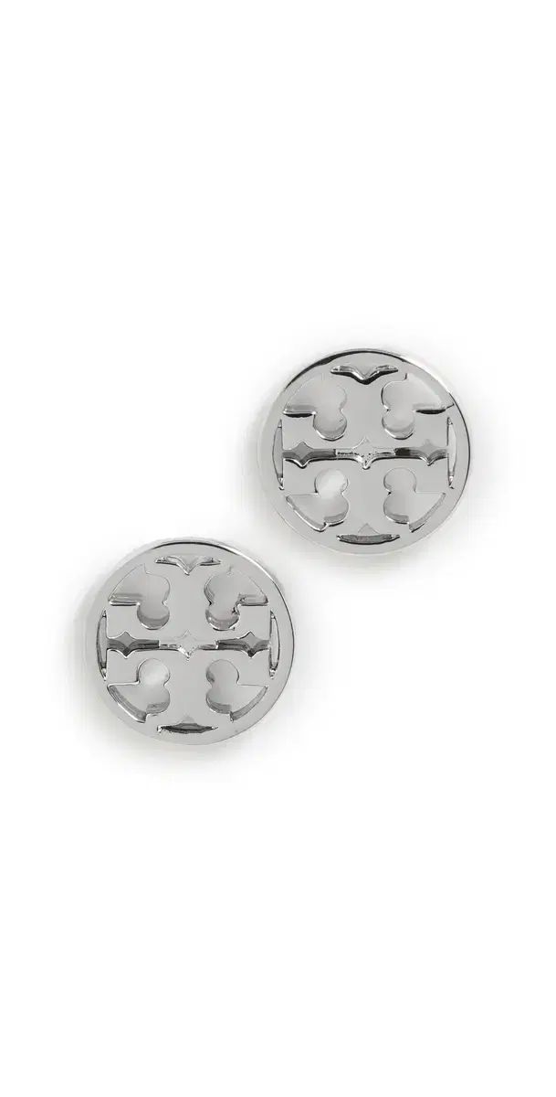 Tory Burch Icon Circle Stud Earrings Tory Silver One Size