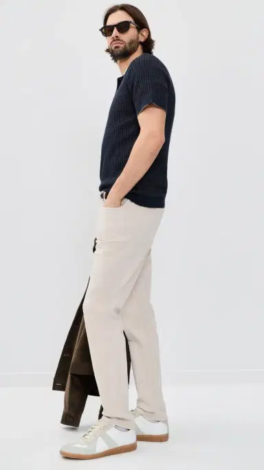 rag & bone Harvey Rib Polo Nvymt | Thumbnail 4 rag & bone Harvey Rib Polo Nvymt | Thumbnail 4