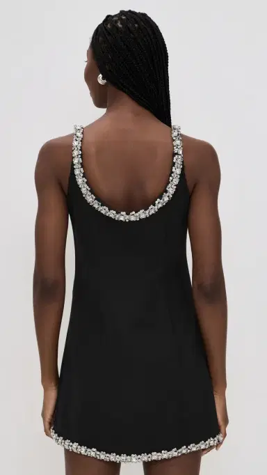 endless rose Rhinestone Tape Mini Dress Black | Thumbnail 3