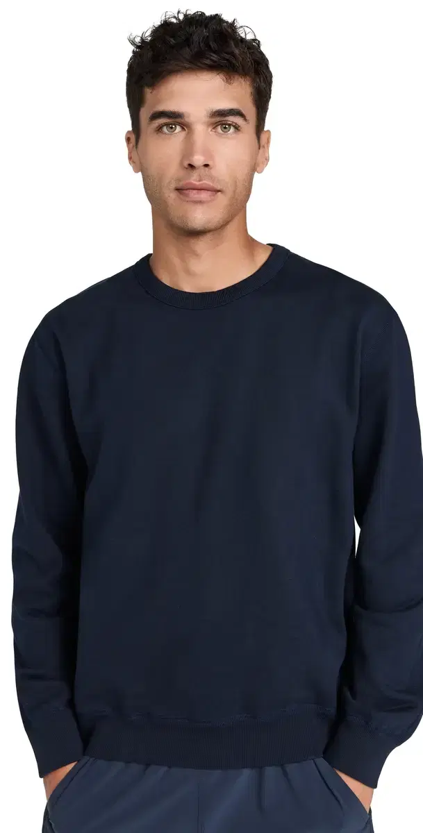 idweight Terry Standard Crewneck Navy