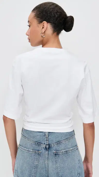 AGOLDE Shari Tee White L | Thumbnail 3