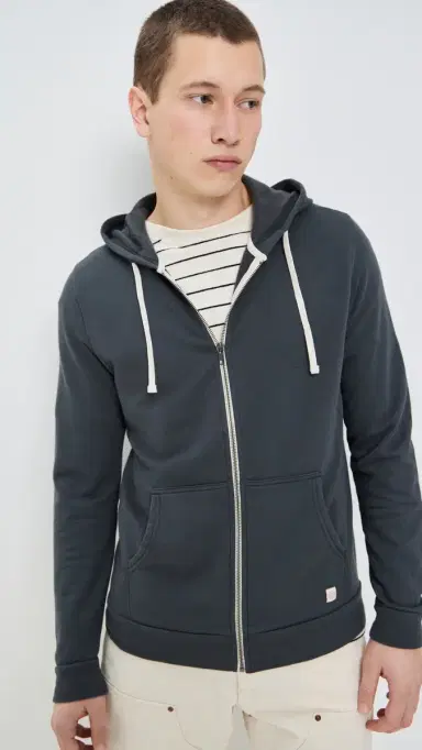 Marine Layer Afternoon Full Zip Hoodie Asphalt | Thumbnail 2 Marine Layer Afternoon Full Zip Hoodie Asphalt | Thumbnail 2