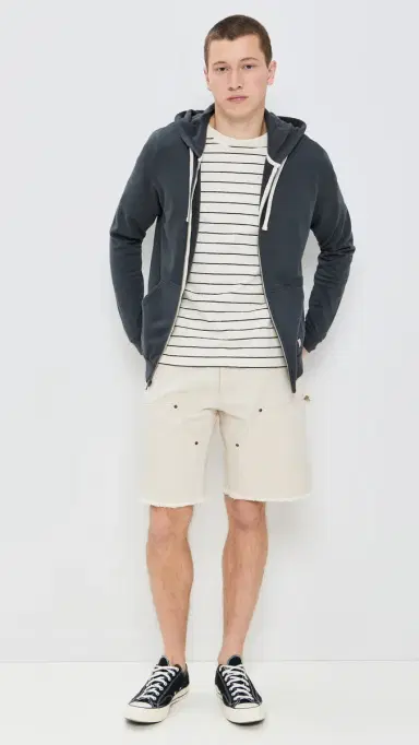 Marine Layer Afternoon Full Zip Hoodie Asphalt | Thumbnail 5 Marine Layer Afternoon Full Zip Hoodie Asphalt | Thumbnail 5