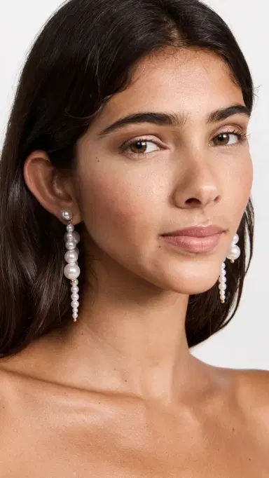 Cult Gaia Loreli Earrings Pearl | Thumbnail 3 Cult Gaia Loreli Earrings Pearl | Thumbnail 3