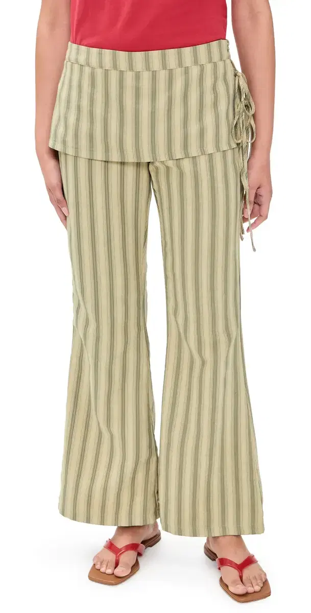 Lioness Alpine Pants Beige tripe