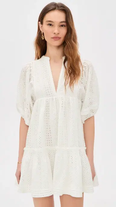 Poupette St Barth Aria Mini Dress White | Thumbnail 2 Poupette St Barth Aria Mini Dress White | Thumbnail 2