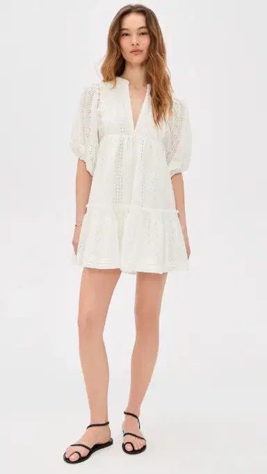 Poupette St Barth Aria Mini Dress White | Thumbnail 5 Poupette St Barth Aria Mini Dress White | Thumbnail 5