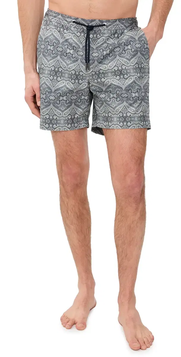 Bulldog Drawcord Carnival Swim Trunks Night Iris