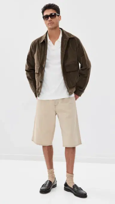 Theory Brenan Johnny Collar Polo In Fine Bilen White S | Thumbnail 5