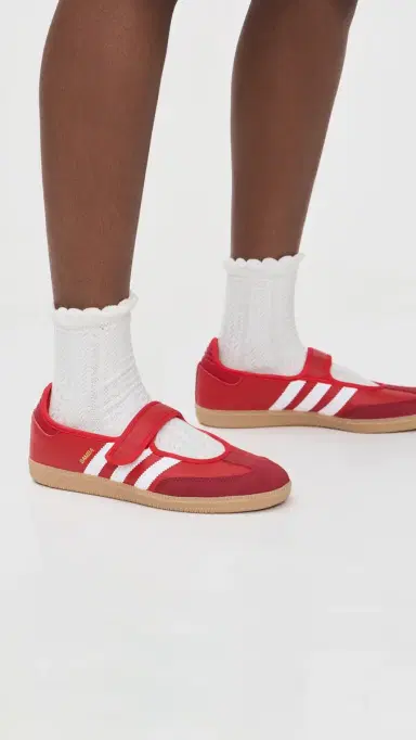 Adidas Samba Jane Shoes Red/White 8.5 | Thumbnail 3