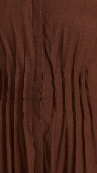 87Origins Fehintola Pleat Dress Chocolate | Thumbnail 6