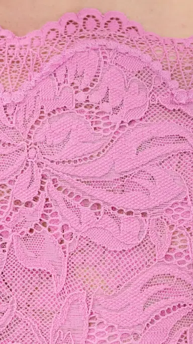 rabanne Crop Top In Lace Camelia Pink | Thumbnail 6 rabanne Crop Top In Lace Camelia Pink | Thumbnail 6