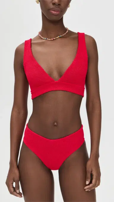 Hunza G Angel Bikini Set Red One Size | Thumbnail 2