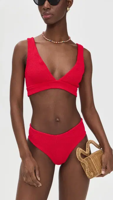 Hunza G Angel Bikini Set Red One Size | Thumbnail 5