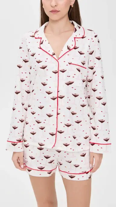 BedHead PJs Espresso Kisses Short Pajama Set Espresso Kisses | Thumbnail 2