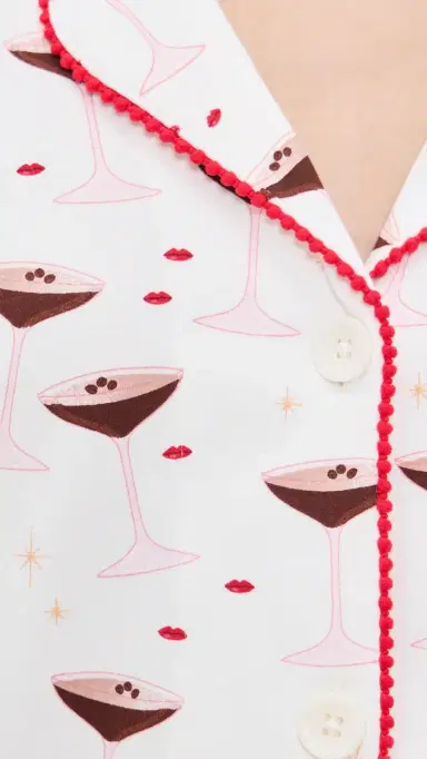 BedHead PJs Espresso Kisses Short Pajama Set Espresso Kisses | Thumbnail 6