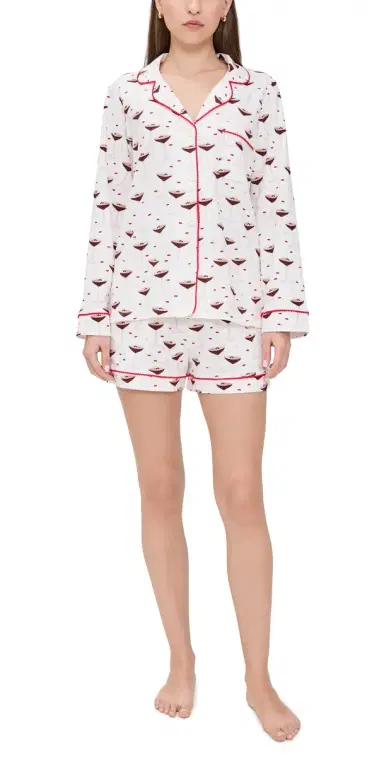 BedHead PJs Espresso Kisses Short Pajama Set Espresso Kisses | Thumbnail 1
