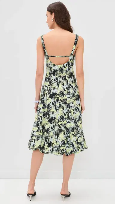 Proenza Schouler White Label Ella Dress Blue Multi | Thumbnail 3