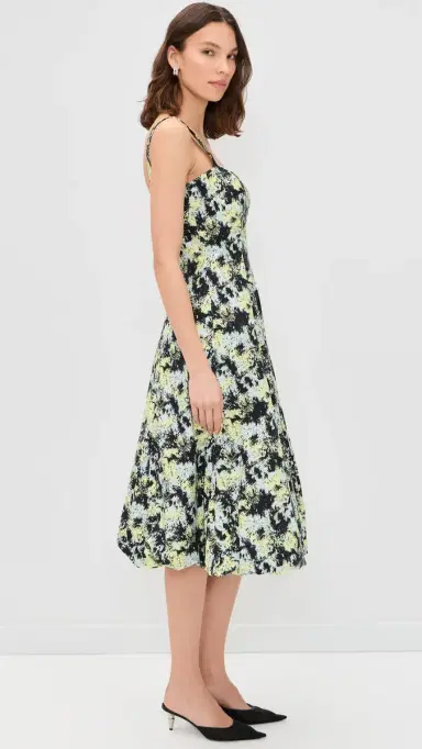 Proenza Schouler White Label Ella Dress Blue Multi | Thumbnail 4