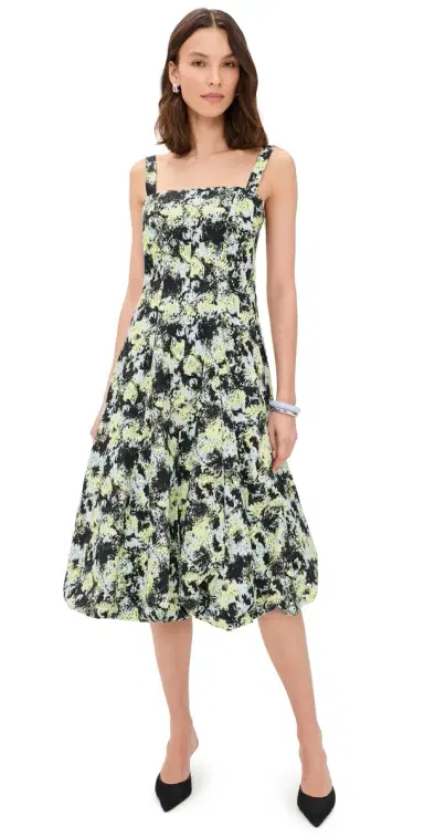 Proenza Schouler White Label Ella Dress Blue Multi | Thumbnail 1