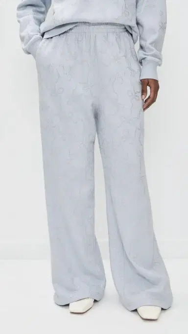 LoveShackFancy Momo Sweatpants Aspen Blue | Thumbnail 2