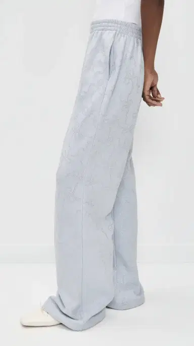 LoveShackFancy Momo Sweatpants Aspen Blue | Thumbnail 4