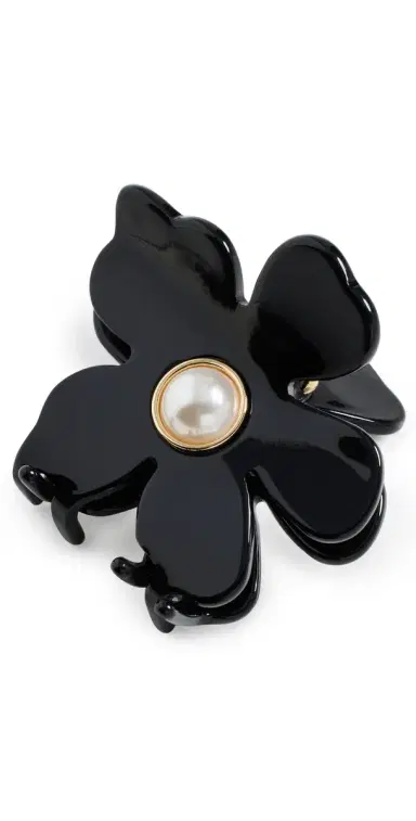 Lele Sadoughi Lily Claw Clip Jet One Size | Thumbnail 1