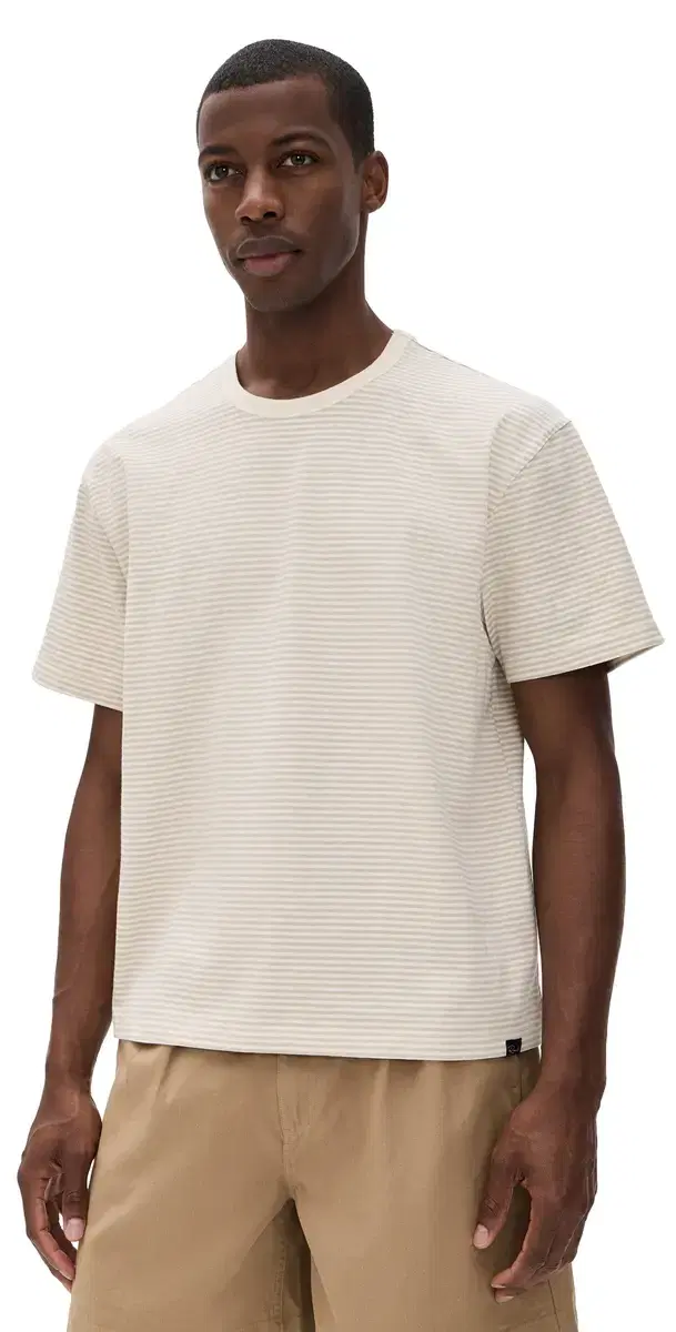 Kip Stripe Tee Dune Stripe