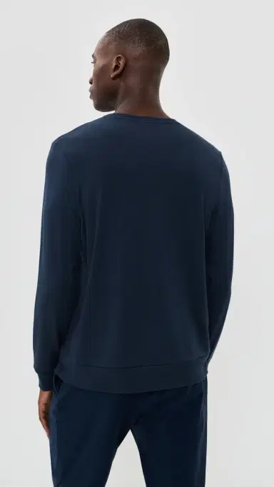 Beyond Yoga Always Beyond Pullover Crew Nocturnal Navy M | Thumbnail 3