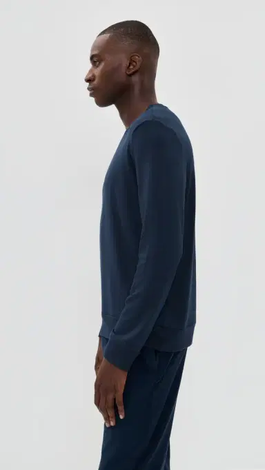 Beyond Yoga Always Beyond Pullover Crew Nocturnal Navy M | Thumbnail 4