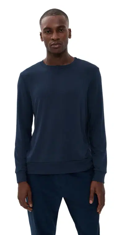 Beyond Yoga Always Beyond Pullover Crew Nocturnal Navy M | Thumbnail 1