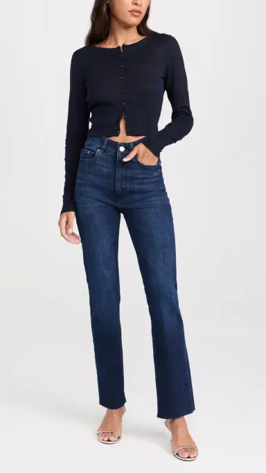 DL1961 Halle Straight High Rise Instasculpt Jeans Mediterranean (Performance) 33 | Thumbnail 5