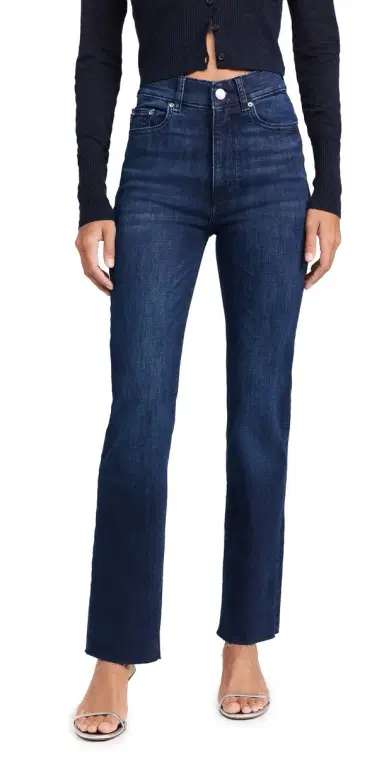 DL1961 Halle Straight High Rise Instasculpt Jeans Mediterranean (Performance) 33 | Thumbnail 1