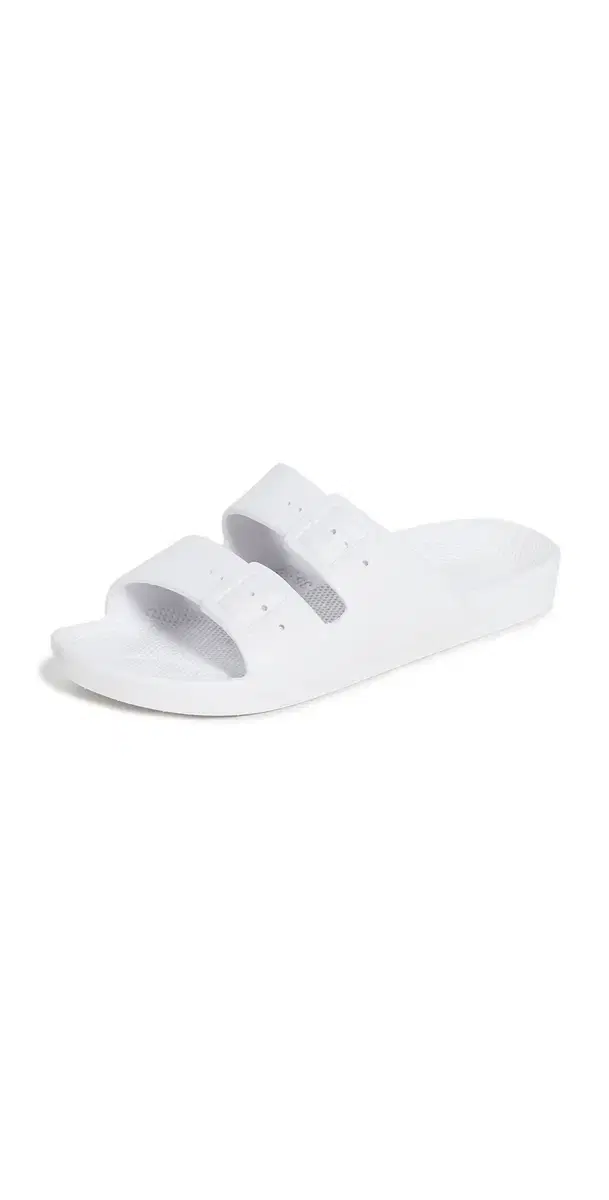 Freedom Moses Two Band Slides White