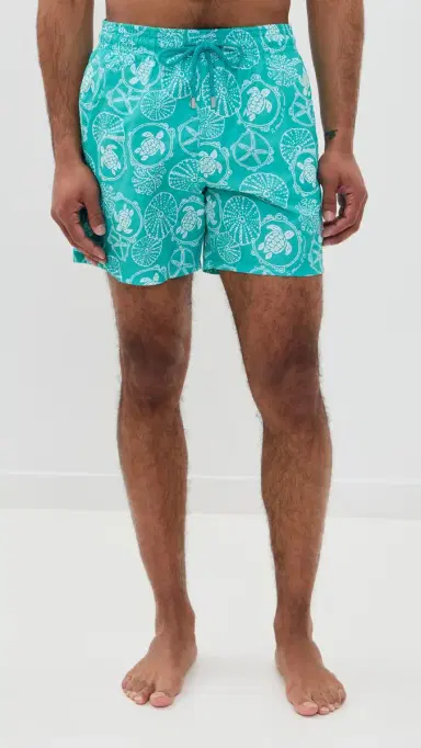 Vilebrequin oorea Swim Trunks 5 Vert Disco | Thumbnail 2