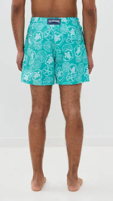 Vilebrequin oorea Swim Trunks 5 Vert Disco | Thumbnail 3