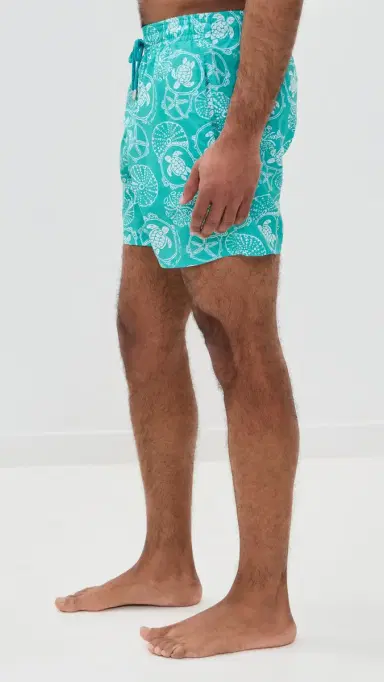 Vilebrequin oorea Swim Trunks 5 Vert Disco | Thumbnail 4