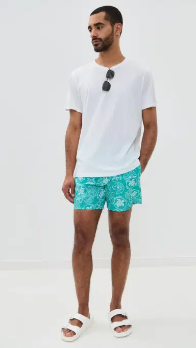 Vilebrequin oorea Swim Trunks 5 Vert Disco | Thumbnail 5