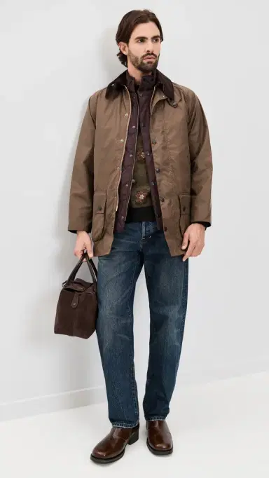Barbour Beaufort Wax Jacket Bark | Thumbnail 5 Barbour Beaufort Wax Jacket Bark | Thumbnail 5