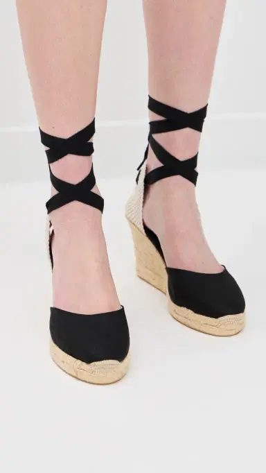 Soludos Marseille Wedge Espadrilles Noche Black 9 | Thumbnail 3 Soludos Marseille Wedge Espadrilles Noche Black 9 | Thumbnail 3