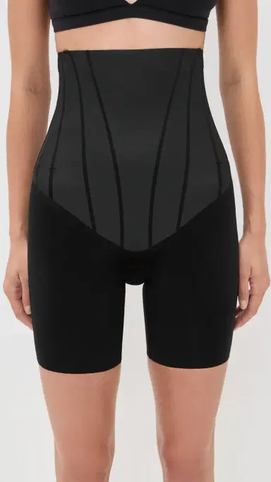 Spanx High-Waisted Mid-Thigh Shorts Very | Thumbnail 2 Spanx High-Waisted Mid-Thigh Shorts Very | Thumbnail 2