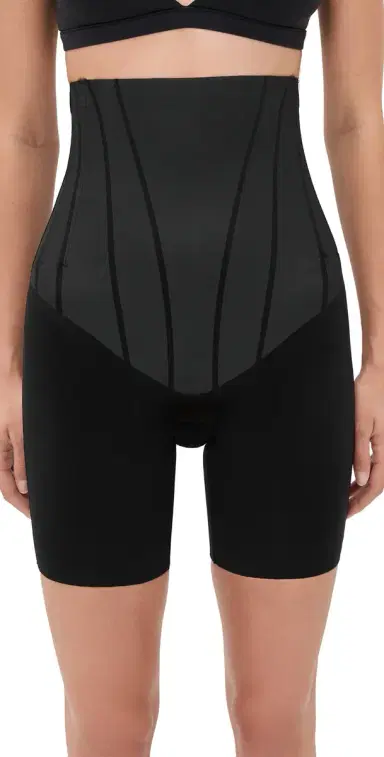 Spanx High-Waisted Mid-Thigh Shorts Very | Thumbnail 1 Spanx High-Waisted Mid-Thigh Shorts Very | Thumbnail 1