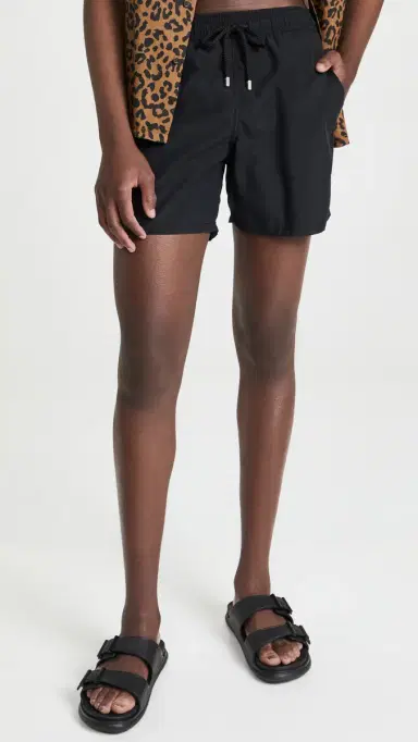 Vilebrequin Solid Moorea wim Trunks 5 Noir | Thumbnail 2